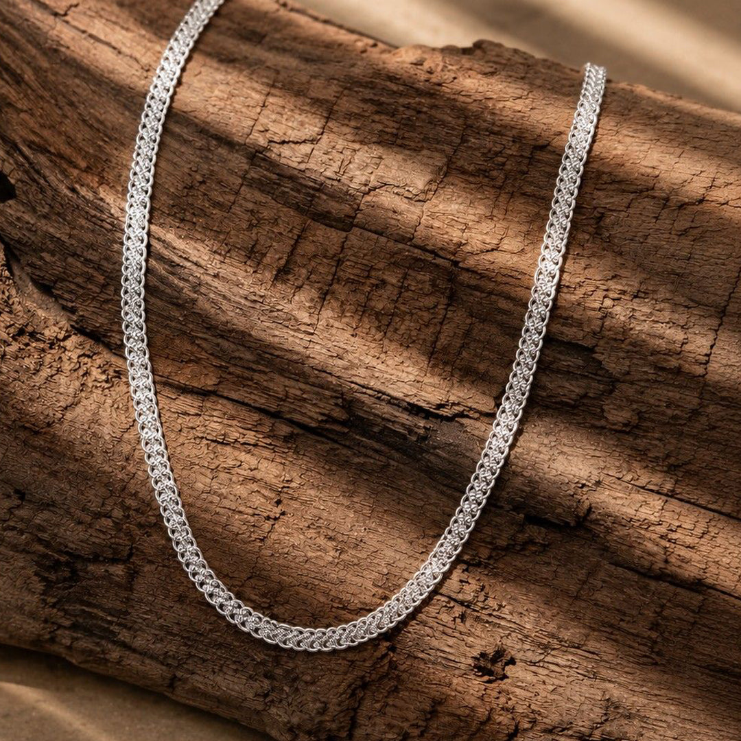 Jaal 925 Silver Oval Link Chain
