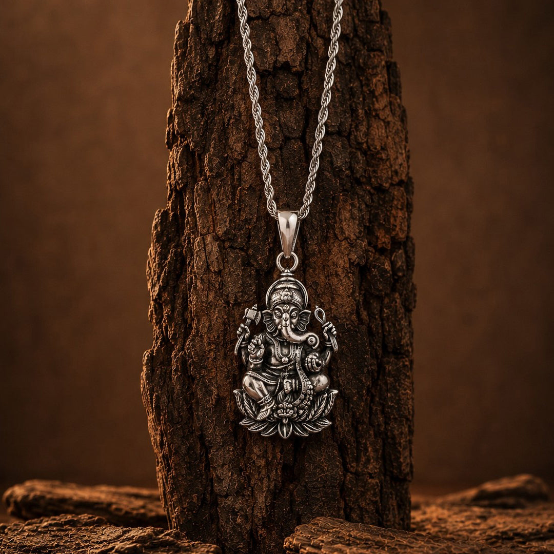 Ganpati Bappa 925 Silver Pendant