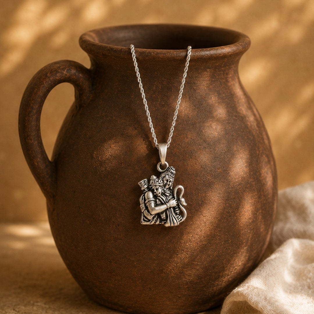 Hanuman Ram Ji 925 Silver Pendant