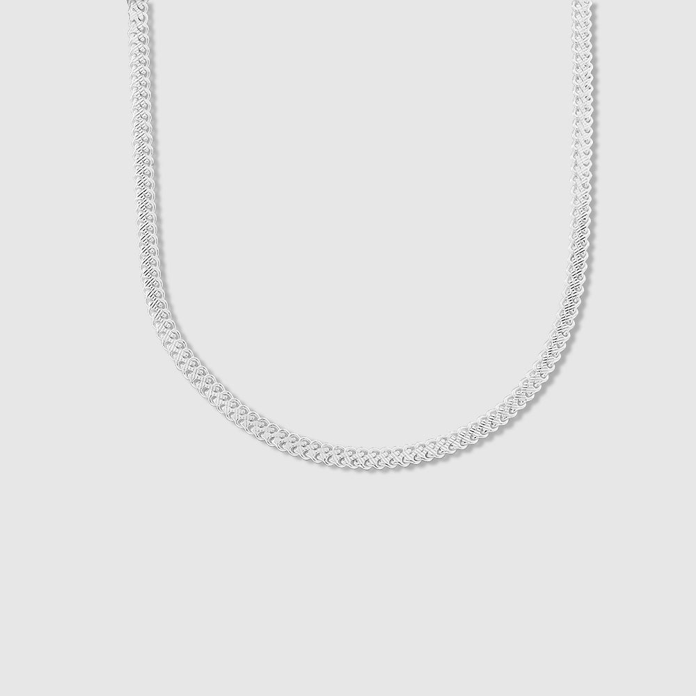 Jaal 925 Silver Oval Link Chain