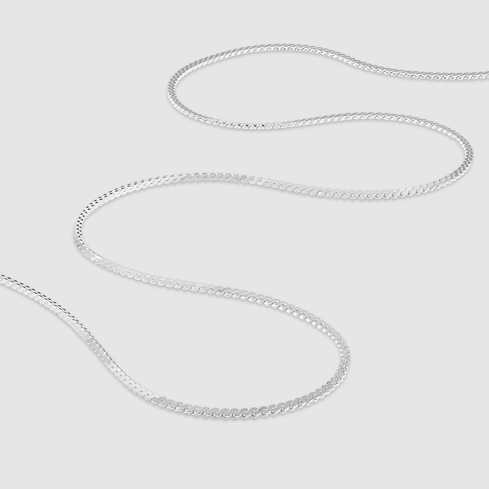 Vayu 925 Silver Oval Chain