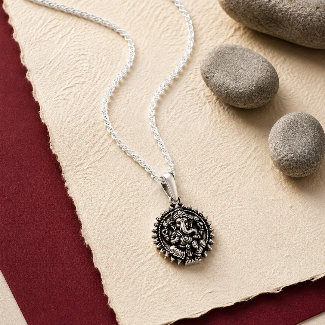 Ganesh Ji 925 Silver Pendant