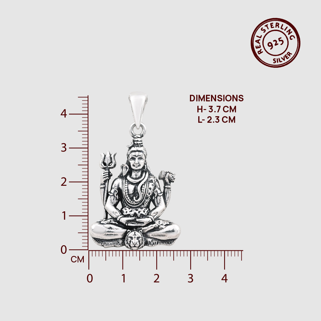 Mahadev 925 Silver Pendant