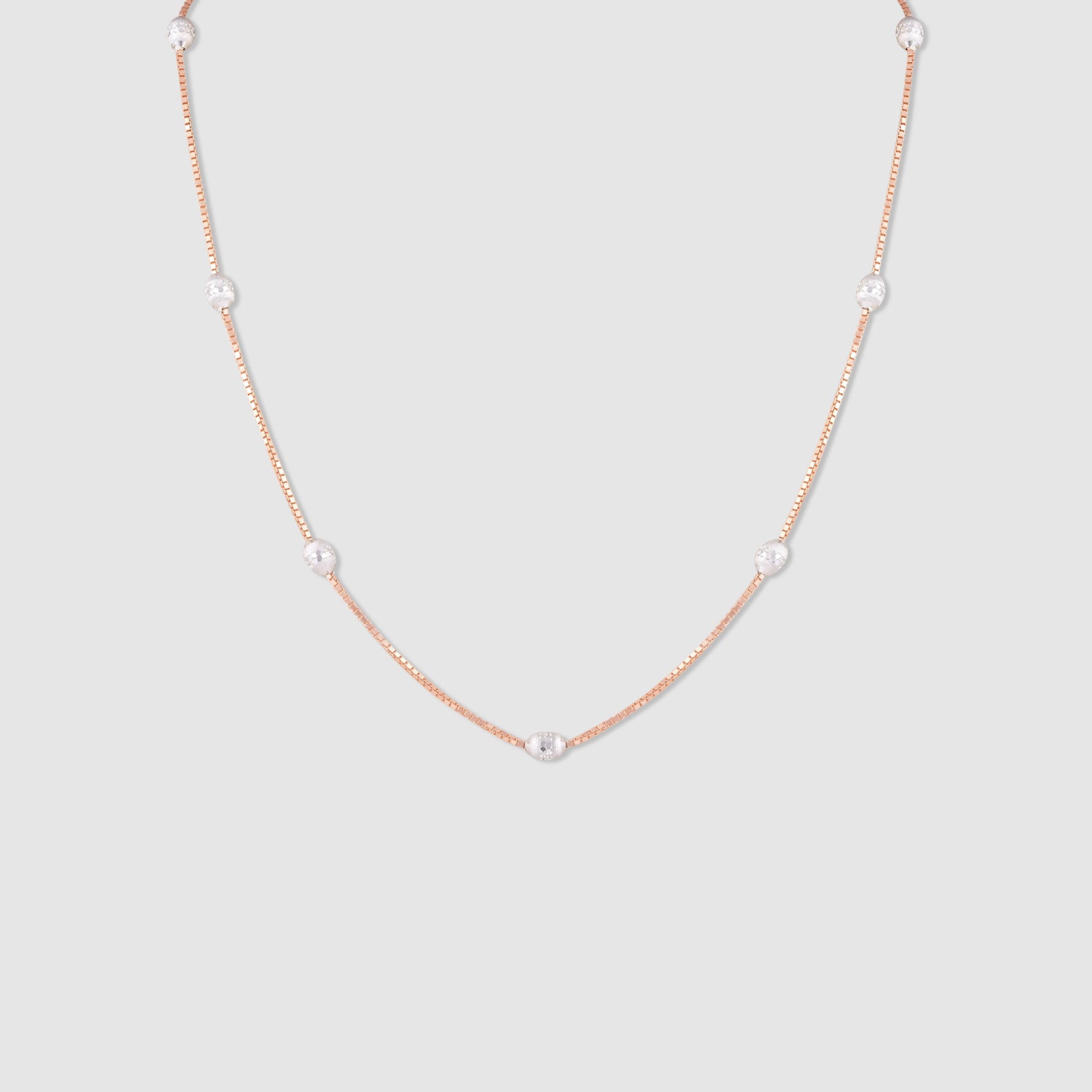 Zara Gold Plated 925 Silver Station Necklace