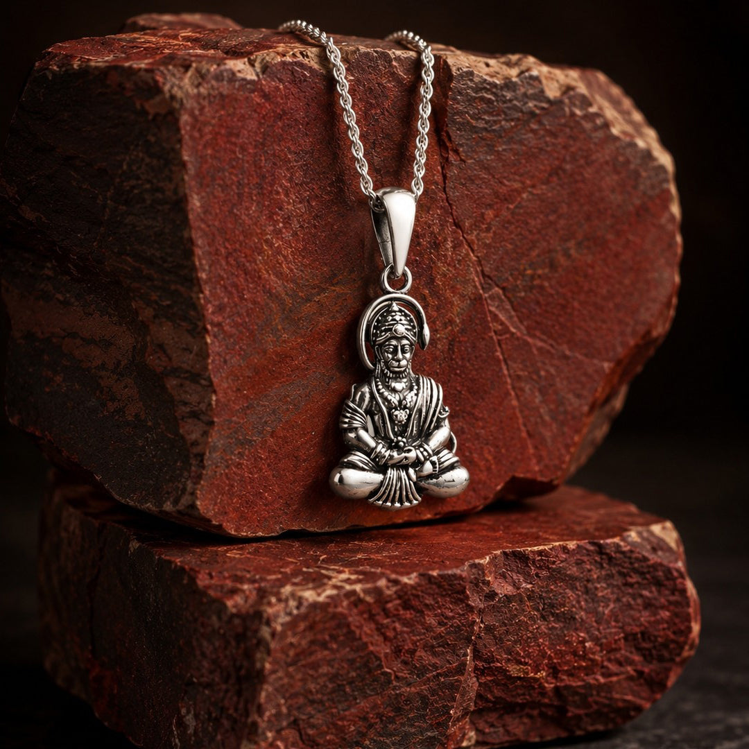 Bajrangbali 925 Silver Pendant