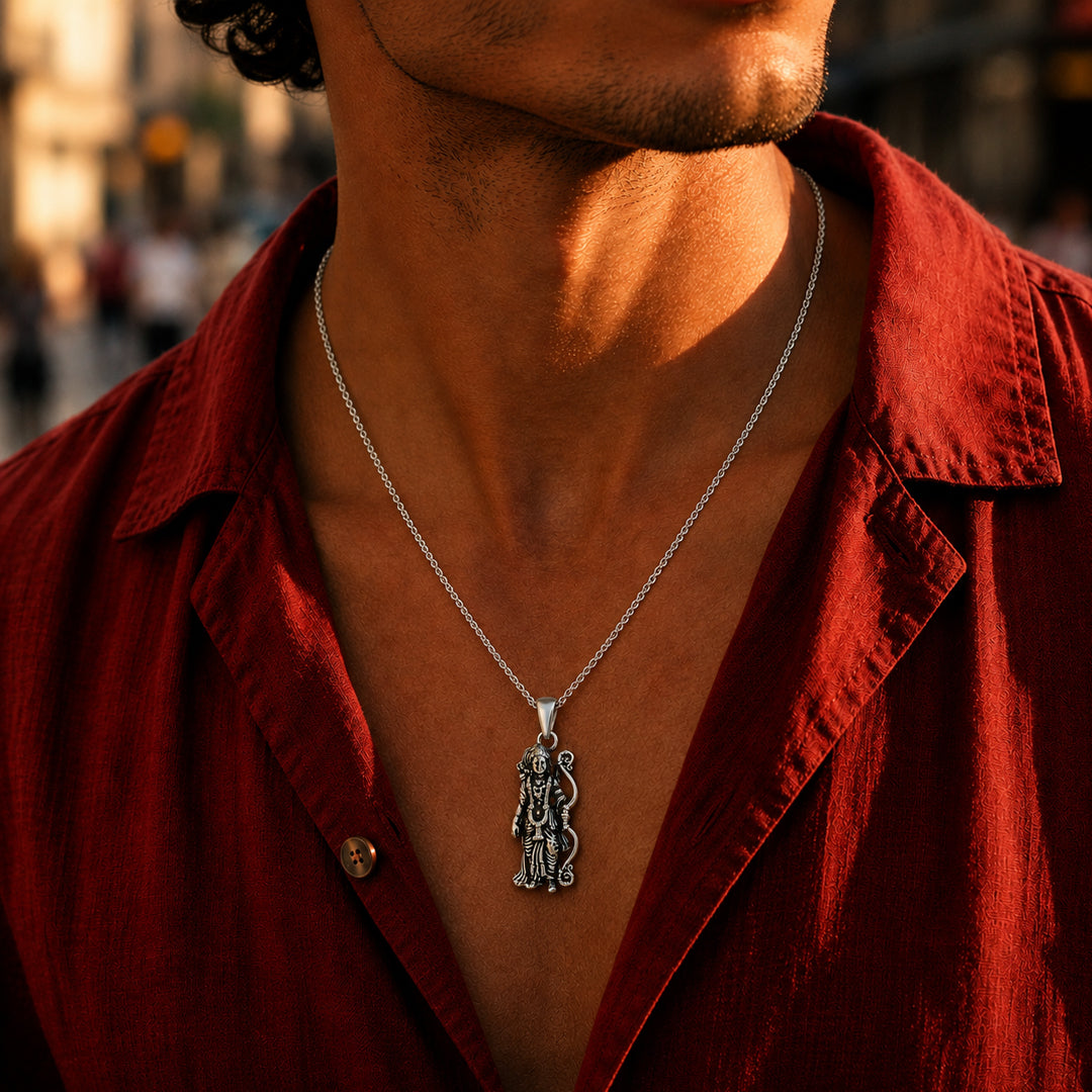 Shri Ram 925 Silver Pendant