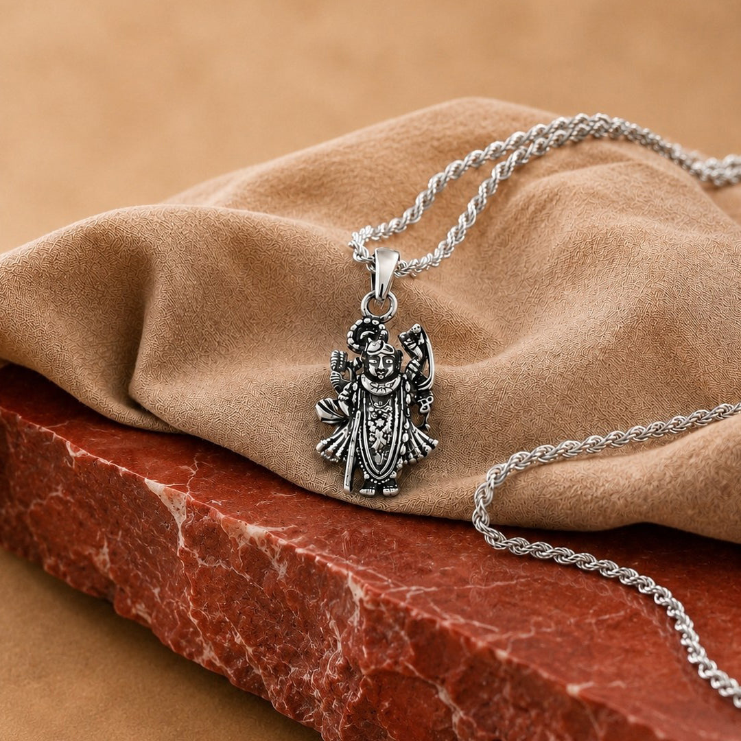 Shreenathji 925 Silver Pendant