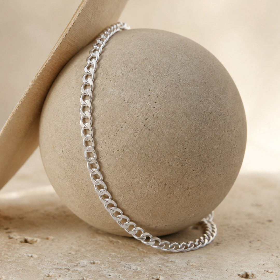 Veer 925 Silver Curb Chain