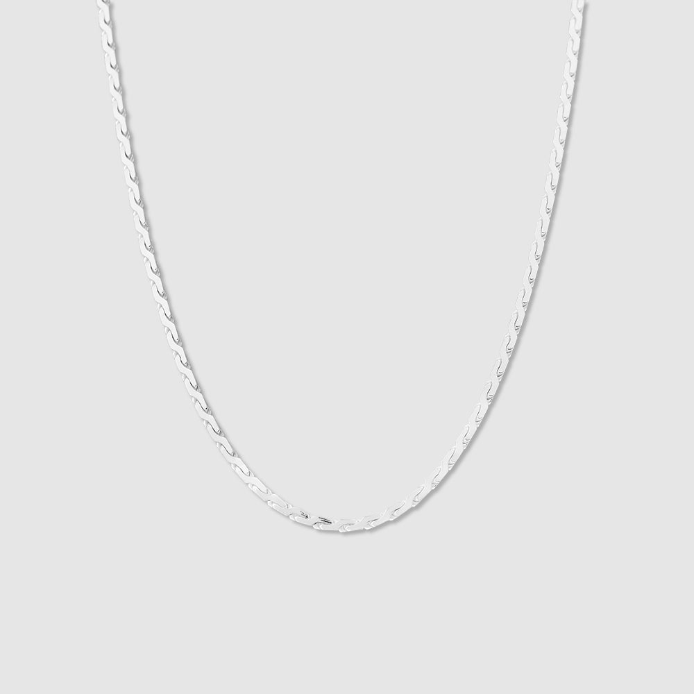 Kavach 925 Silver Square Curb Chain
