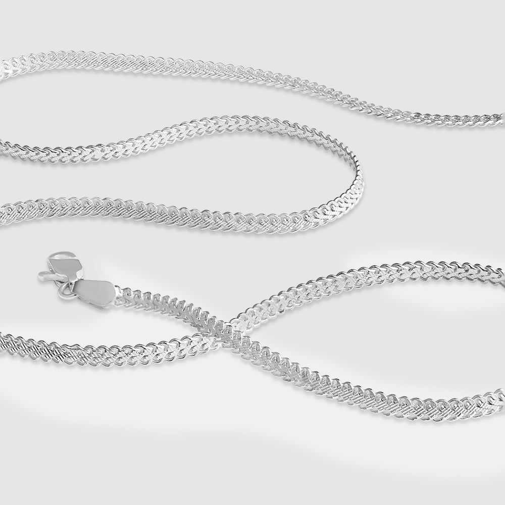 Jaal 925 Silver Oval Link Chain