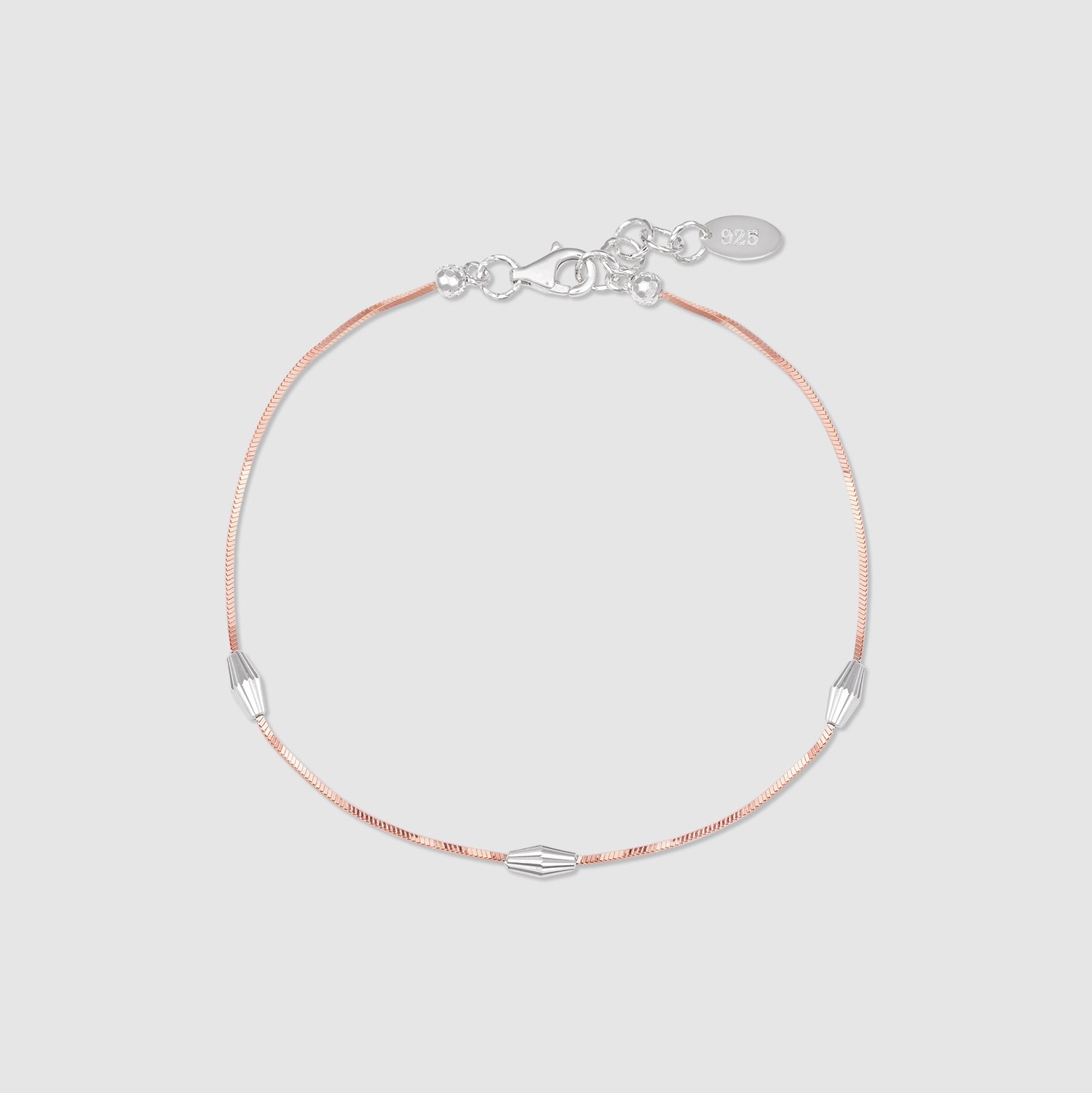 Rooh Gold Plated 925 Silver Bead Station Bracelet