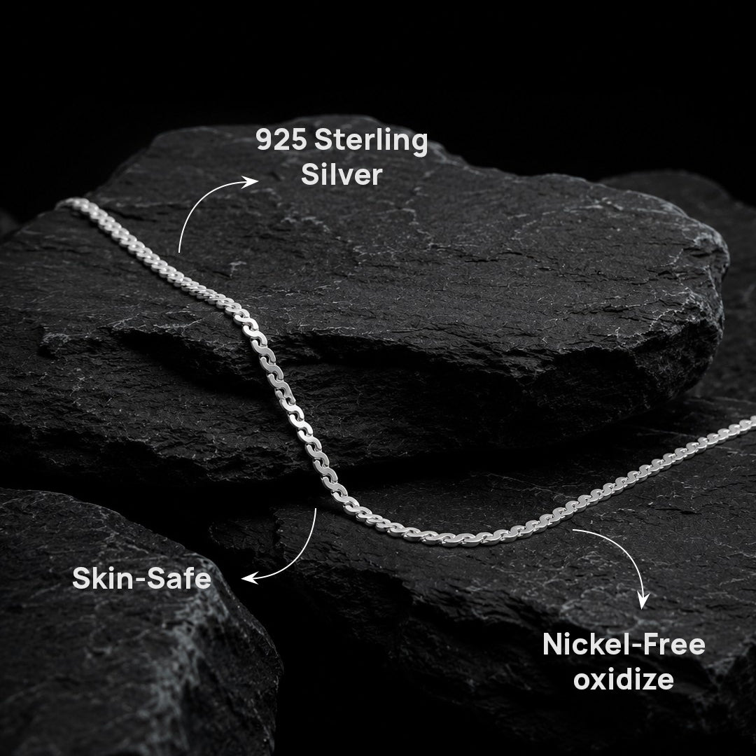 Hansa 925 Silver Bold Twist Chain