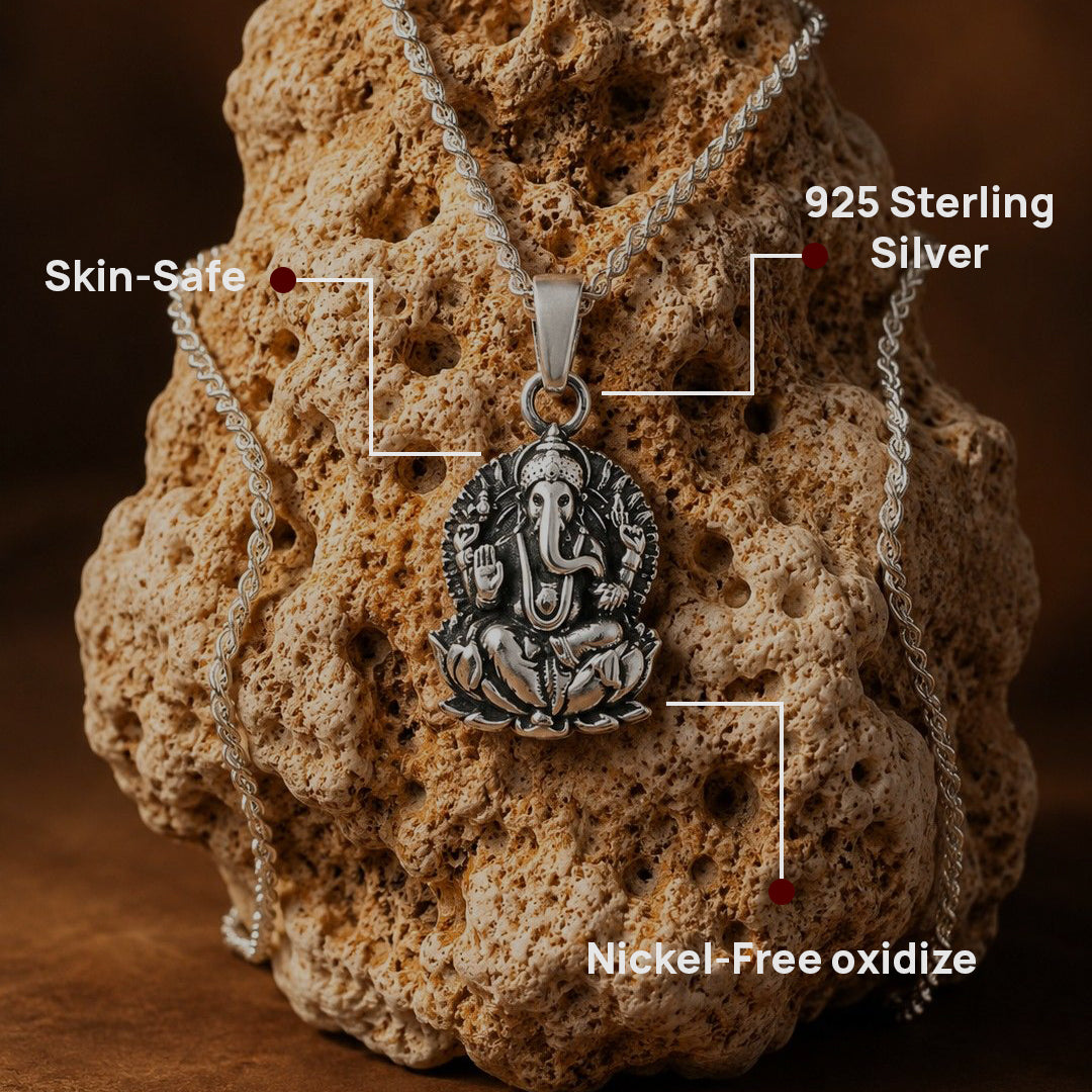 Ganpati 925 Silver Pendant