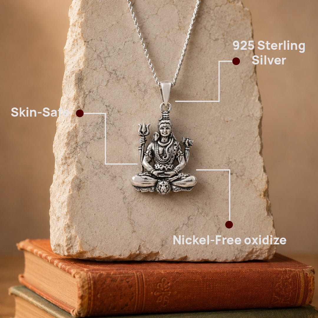 Mahadev 925 Silver Pendant