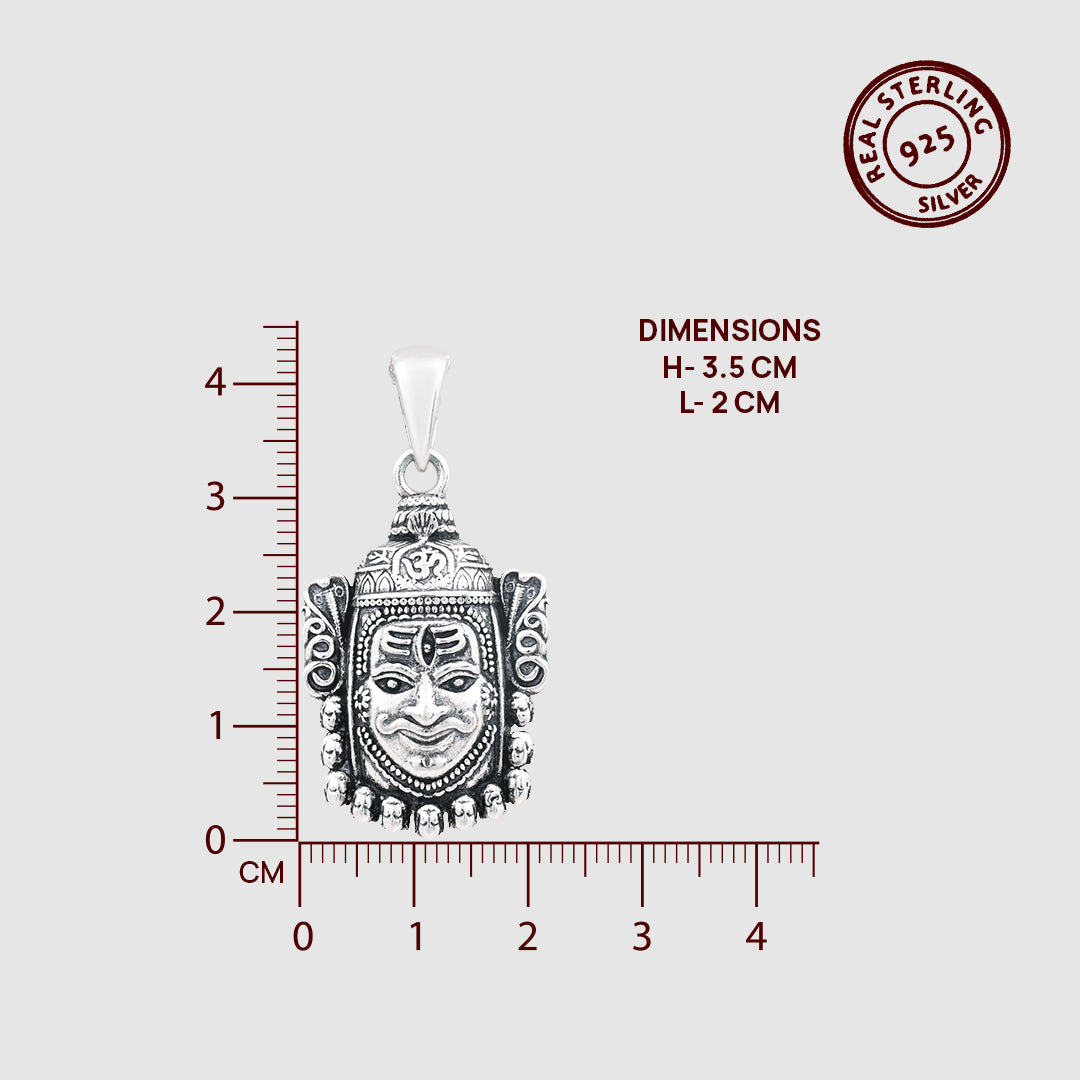 Mahakaal 925 Silver Pendant