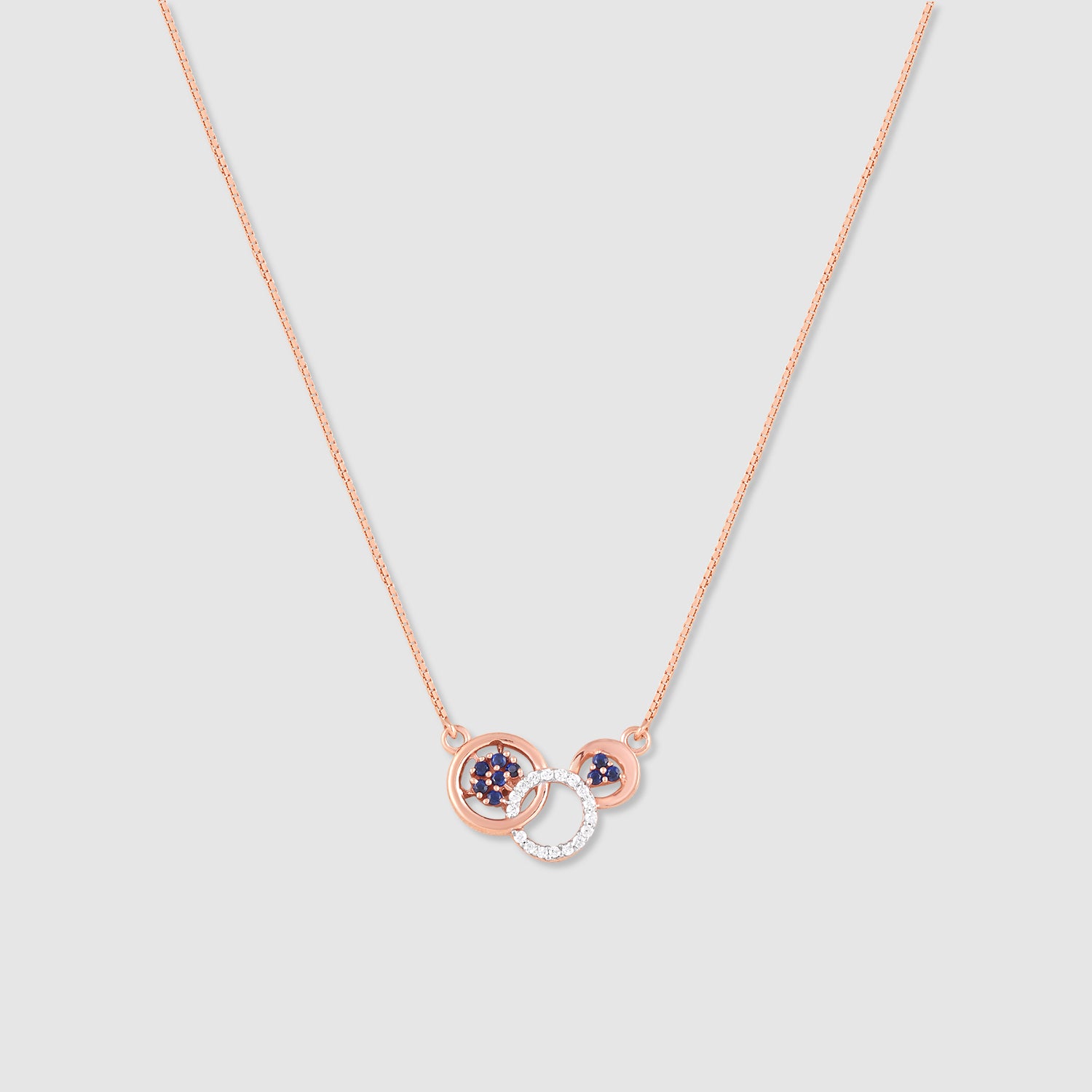 Saba Gold Plated 925 Silver Circle Necklace