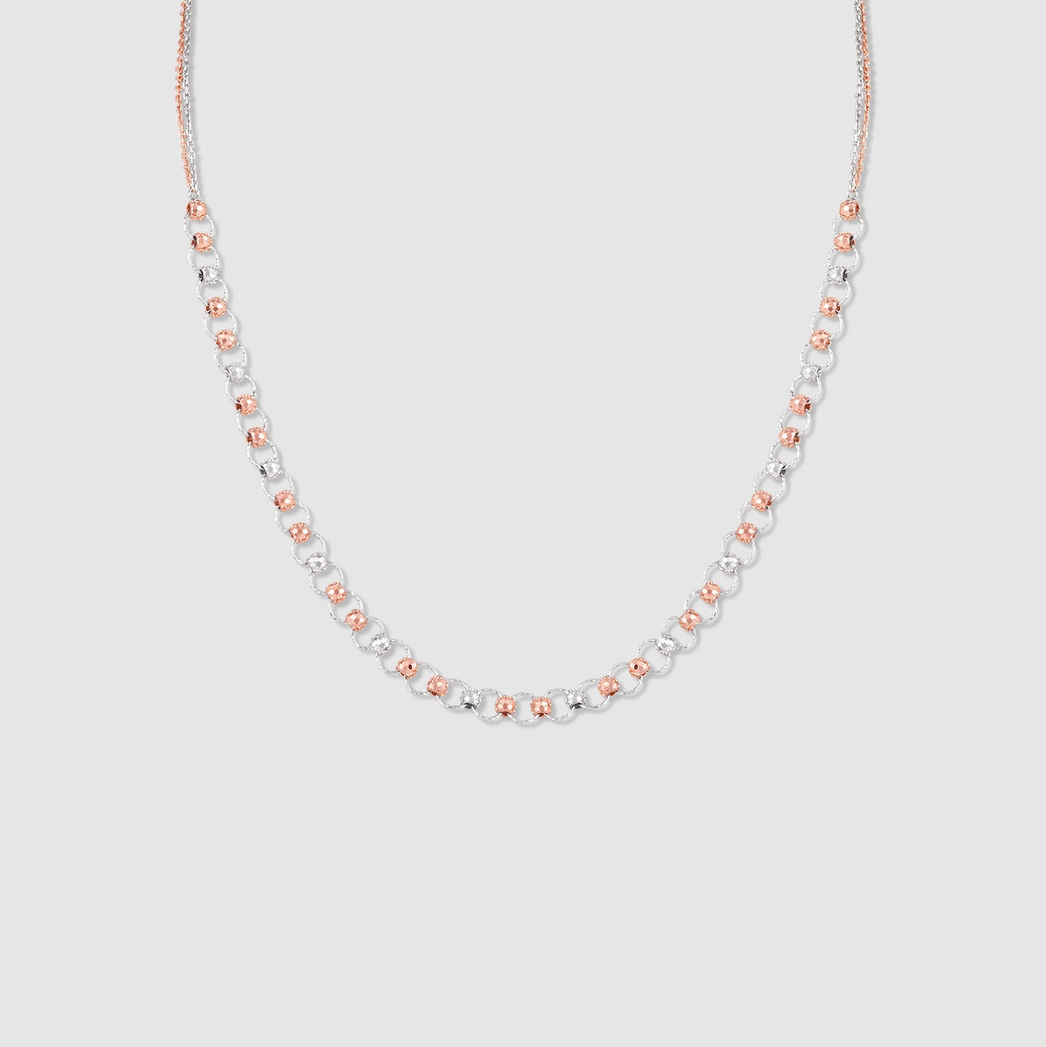 Taal 925 Silver Two-Tone Linked Necklace